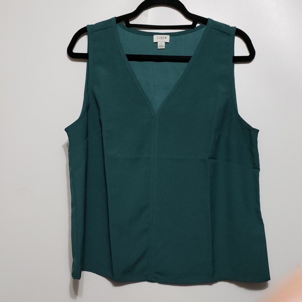 J. Crew Teal Sleeveless Women's Top